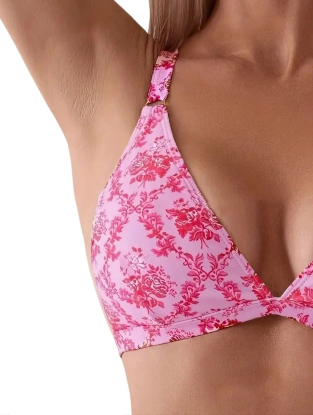 Pink Floral Bikini Size XL - Picture 4 of 7